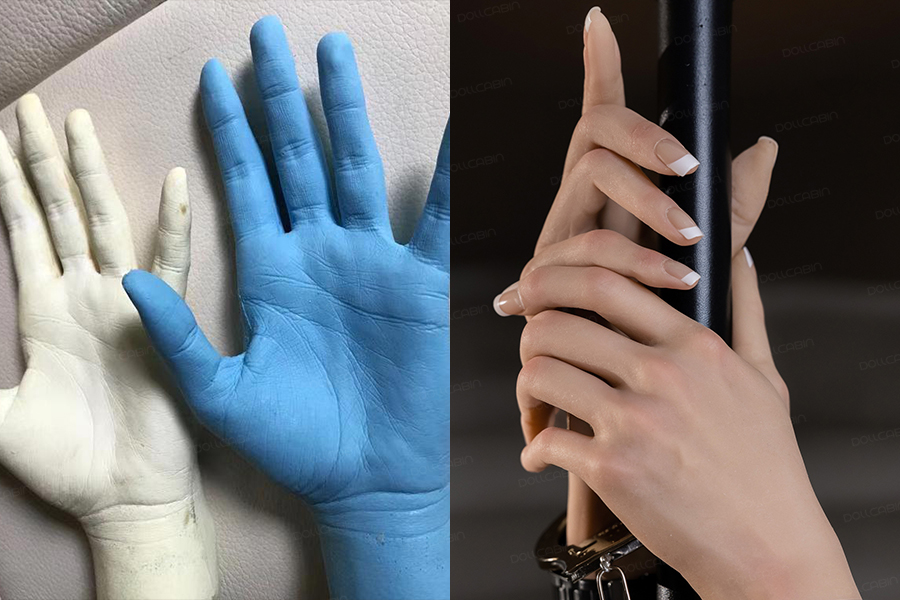 seamless neck sex doll hands